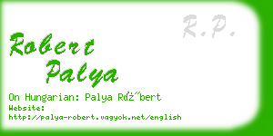 robert palya business card